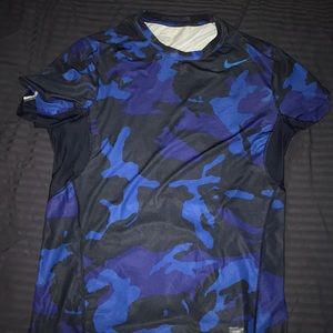 Mens Nike pro combat large fitted hyper cool shirt